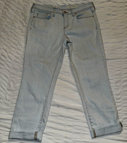 Pilcro and the letterpress Hyphen Womens 30 Light Blue Jeans Capri Crop - Picture 1 of 7
