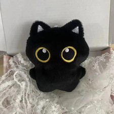 Cute Black Cat Plush Toy Shadow Doll Ultra-Soft Midnight Kitten Cushion Cat Toys