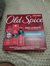 Old Spice Krakengard 3 Pc Body Care 2 in 1 Shampoo Cond Body Wash Body Spray NEW