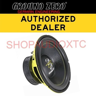 GROUND ZERO GZRW 15XSPL 38 cm / 15  high quality SPL subwoofer 1200 WRMS 