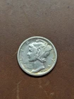 1919-s . Mercury Dime  .  VF .  Original  .  Very Fine