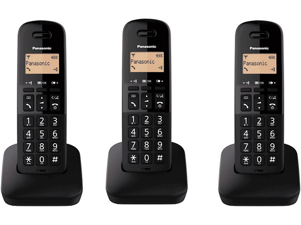 Panasonic KX-TGB613SPB, Inalámbrico, 1.4", 3 unidades incluidas, Hasta 18h