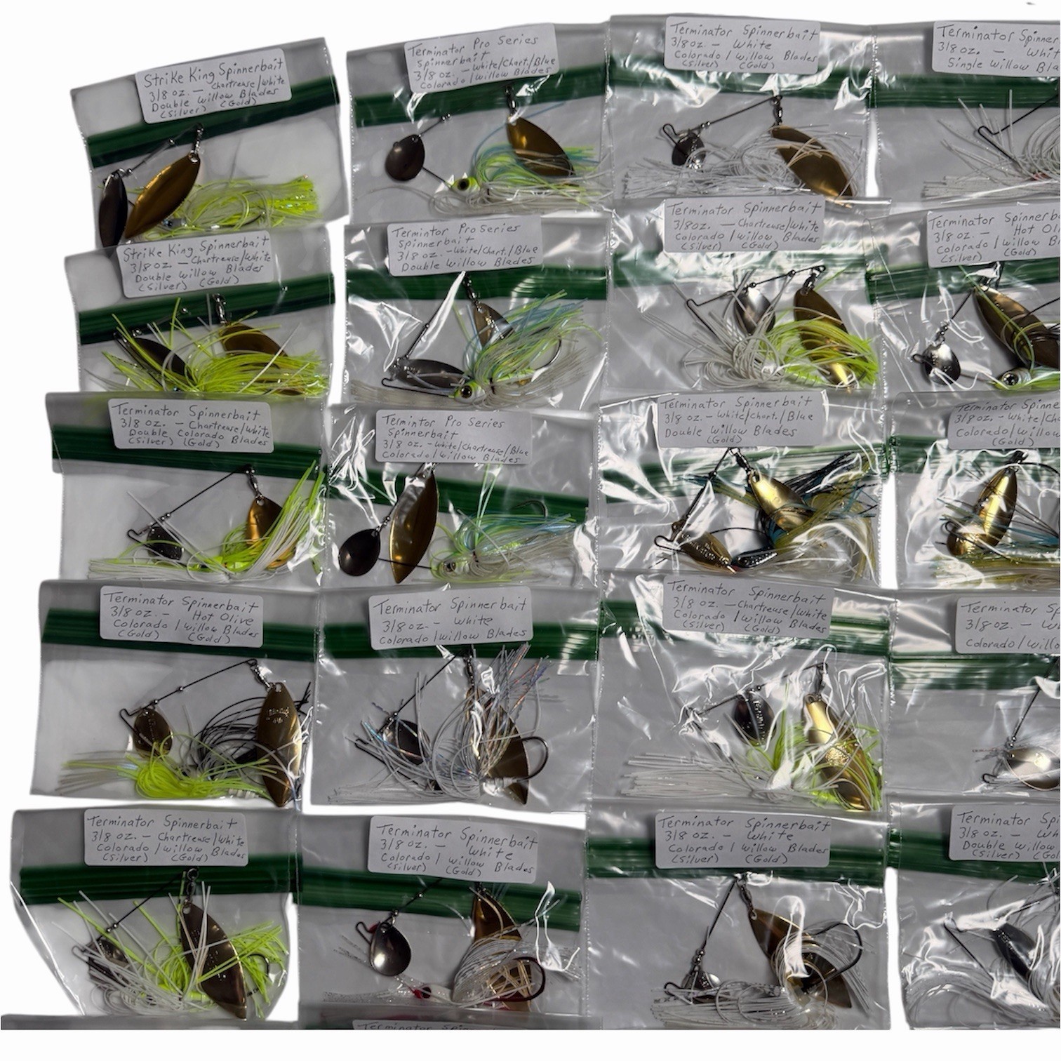 Terminator Trickster Strike King Booyah Spinnerbait Lot Assorted 3/8 oz Fishing - Image 8