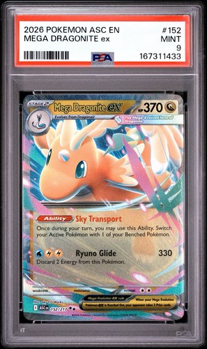Mega Dragonite ex graded PSA 9 for sale on eBay