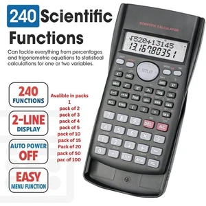 Calculatrice scientifique Bureau électronique 12 Les examens d'école de chiffres Gcse avec des lots d'uk