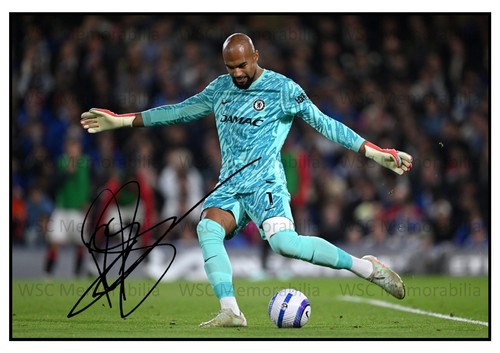 11137. Robert Sanchez Signed Pictures (A4 Prints) Chelsea Brighton Rochdale etc.