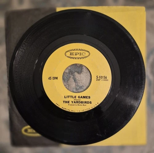 The Yardbirds (Jimmy Page Led Zeppelin) "Little Games"-"Puzzles" 7"45 Epic 10156