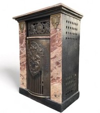 Jugendstil Kaminverkleidung Kaminabdeckung Kaminschutz Ofenverkleidung um 1900