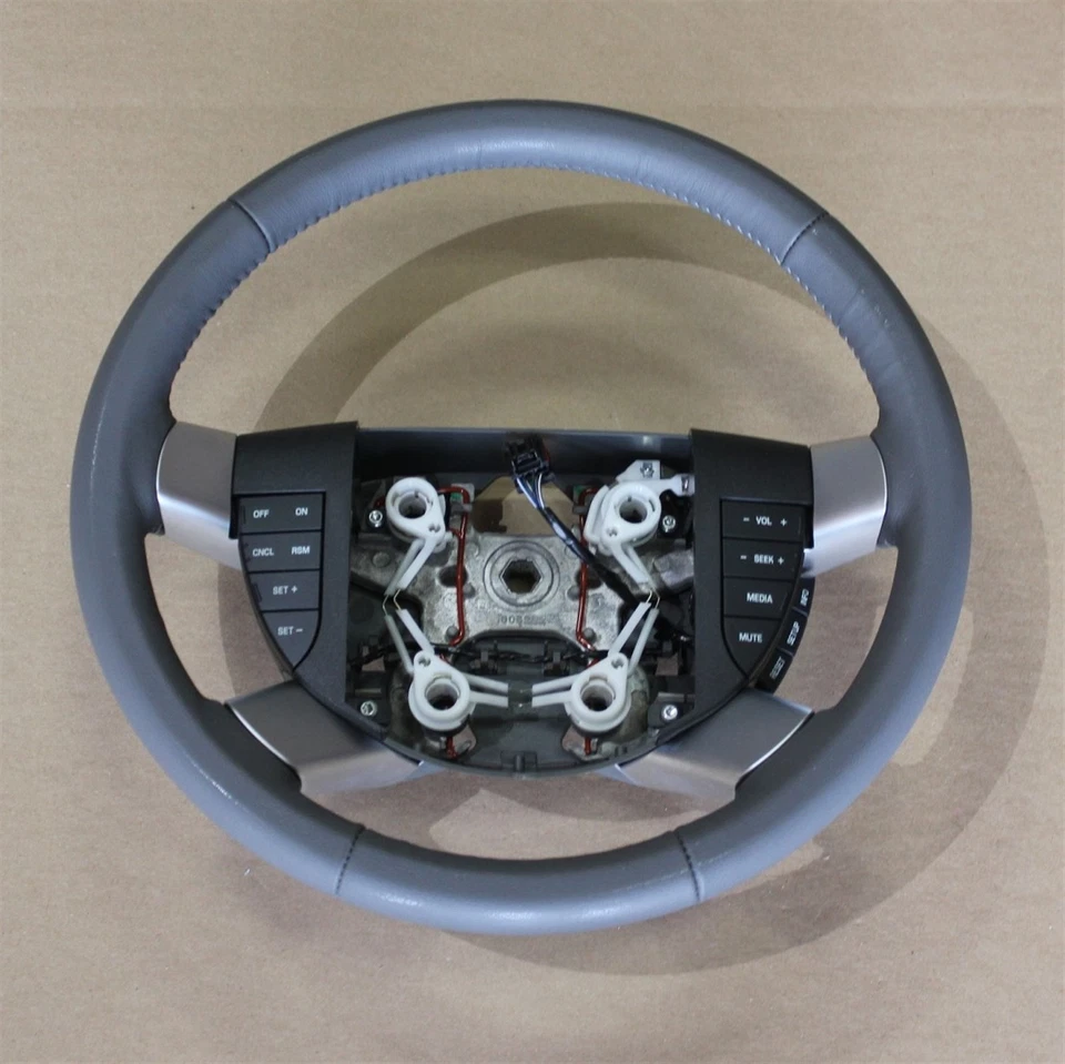 08-09 Volante de cuero Mercury Sable 8T5Z3600AA gris NOS OEM Foto 2 de 4