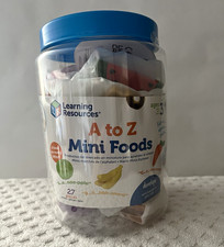 Learning Resources A to Z Mini Foods Alphabet Toy Set 27pc Ages 3+ LER 6795