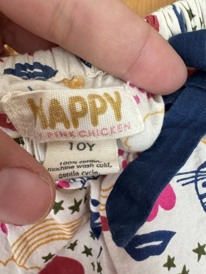 Vestido Happy by Pink Pollo Niñas Multicolor Globo Algodón Gatos Corazones Talla 10Y Foto 4 de 4