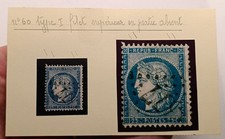 Timbre ancien Cérès 25c REPUB FRANC Type I étude variété