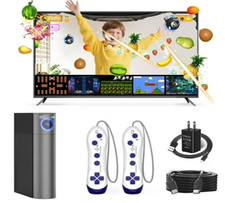 JIUMESS Motion Video Game Console for TV, Plug & Play System for Kids & Families