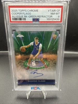 2025-26 Topps Chrome - Autograph Issue Rookies Cooper Flagg #TAIR-CF Green