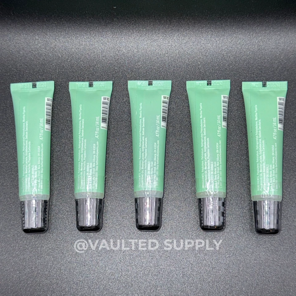 Bath & Body Works CO Bigelow Mentha Lip Shine No 502 – Mint – 5 Pack - Image 3 of 4