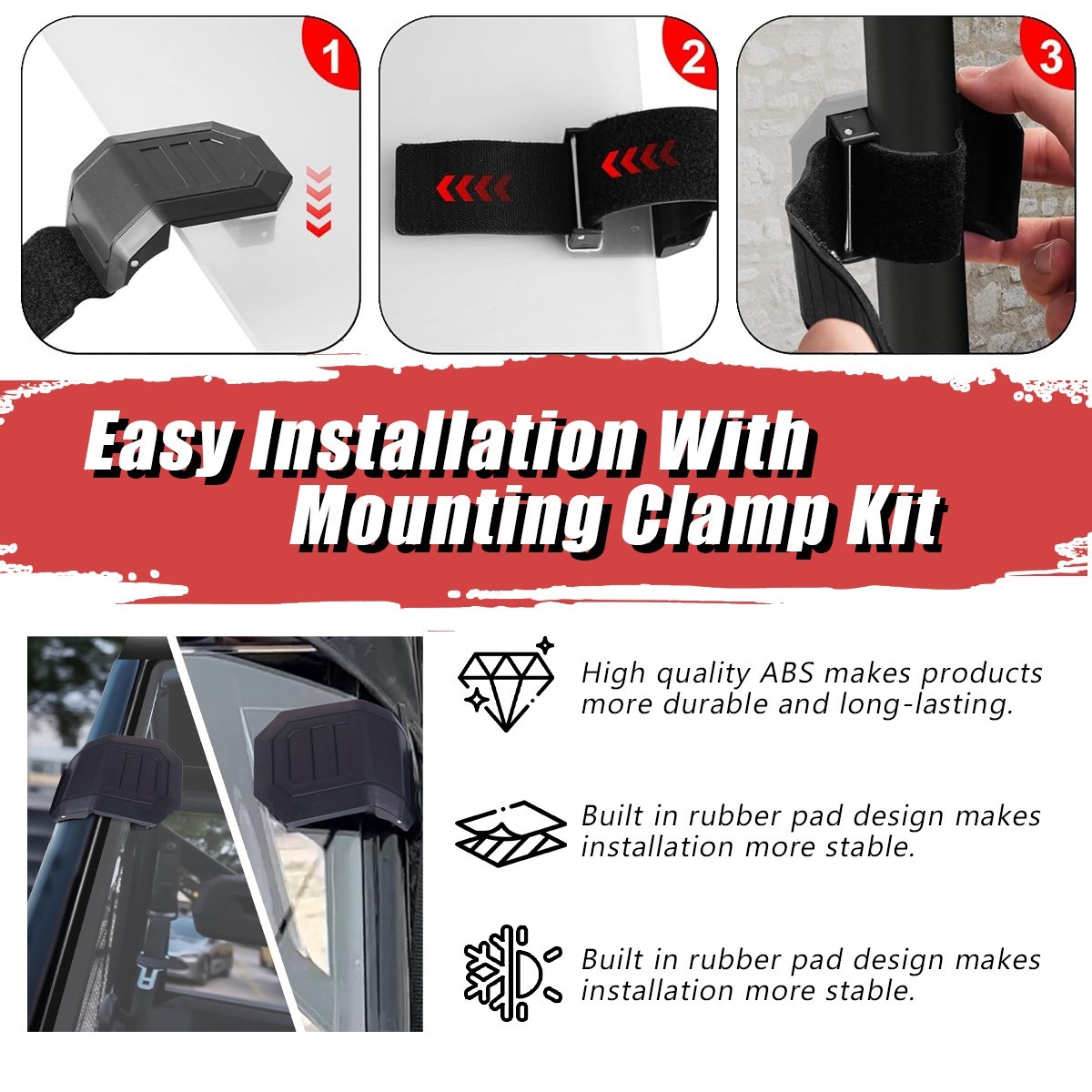 Half Windshield PMMA fit for 2011-2020 Can Am Commander 800 / 1000 / MAX