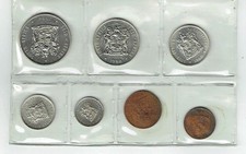 South Africa 1980 coin set (7 coins inc 1 Rand ) sealed as scan