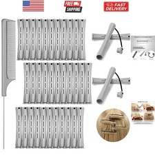 36 Pieces Cold Wave Rod Hair Perm Rods Hair Rollers Perming Curlers with Stee...