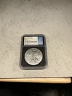2017 American 999 Silver Eagle MS70 First Day of Issue Black Core NGC Coin