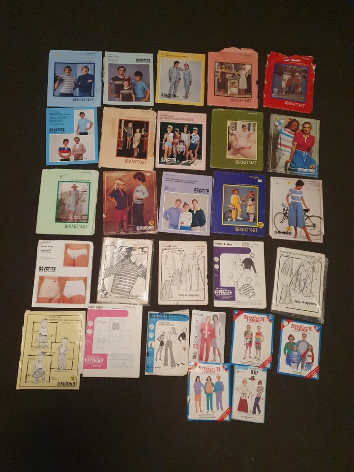 Vintage Clothing Sewing/Knit Patterns All Sizes & Genders) Assorted Brands 27 Pc - image 2 of 4