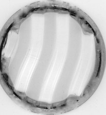 Textured glass gobo type 6 waves 52mm with metal ring outside only 1mm