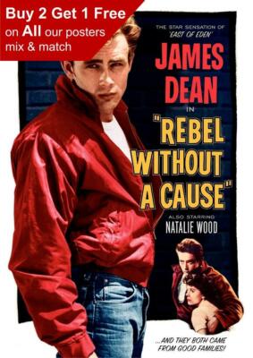 James Dean - Rebel Without A Cause 1955 Filmplakat A5 A4 A3 A2 A1