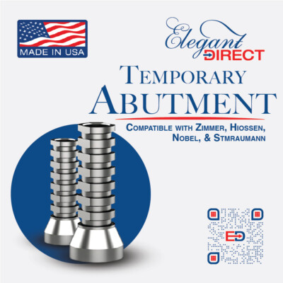 Temporary Abutments for Zimmer, Straumann, Nobel and Hiossen