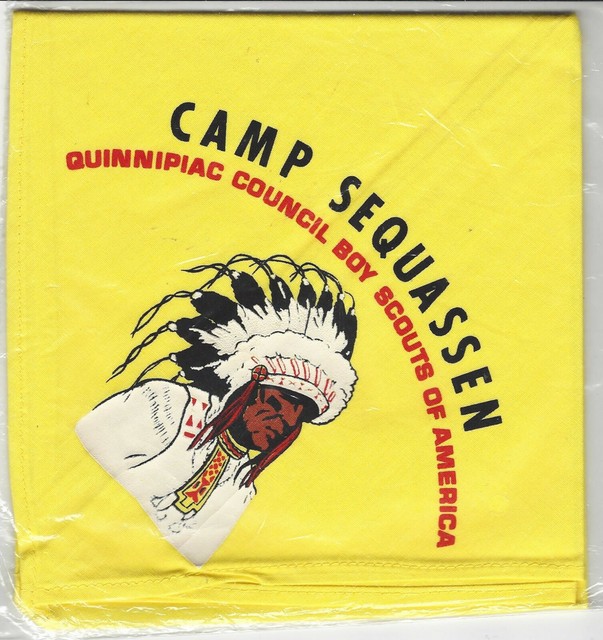 BOY SCOUT VINTAGE CAMP SEQUASSEN YLW N/C QUINNIPIAC CNCL CT eBay