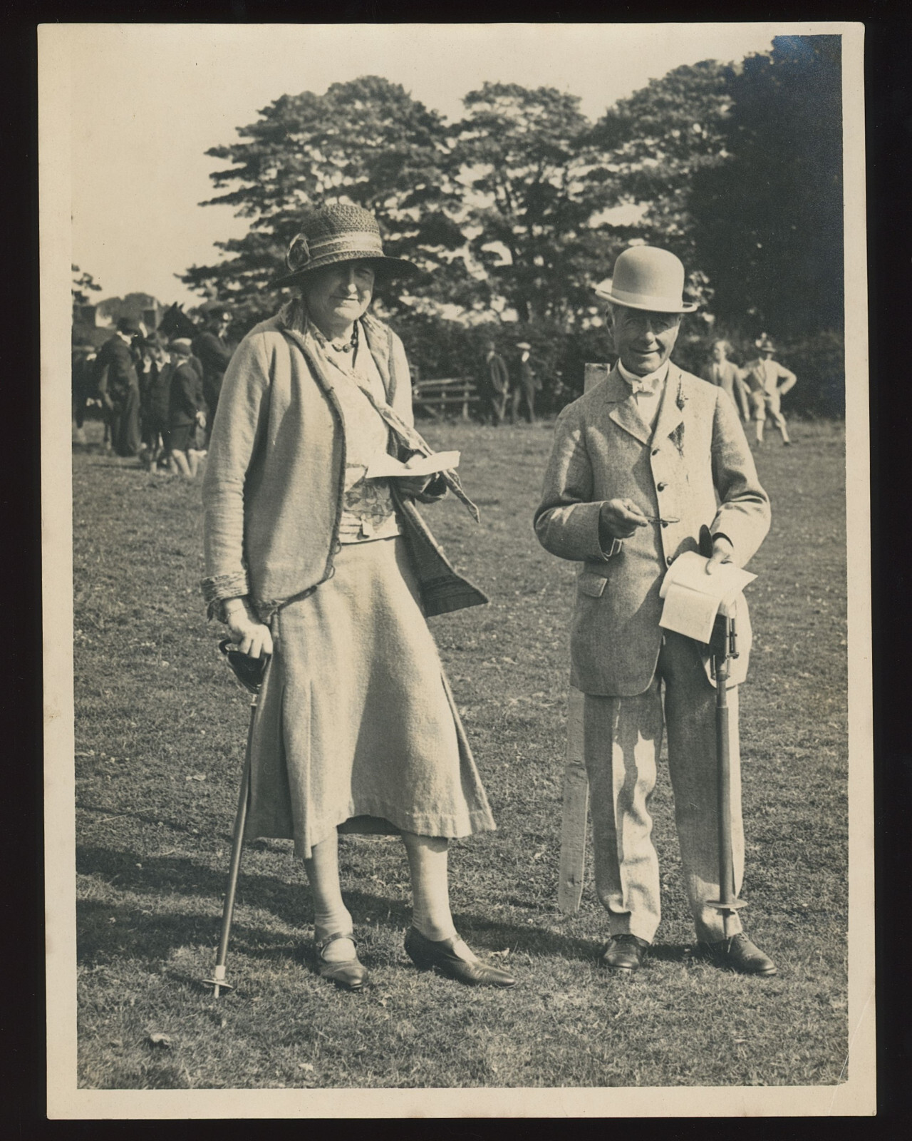 1932 Cheshire Pony Club Judge Shooting Sticks Hats Fashions Photo 8"x6" R