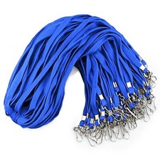 100Pcs Flat lanyards for ID Badge Durable Neck Lanyards with Swivel Hook Comf...
