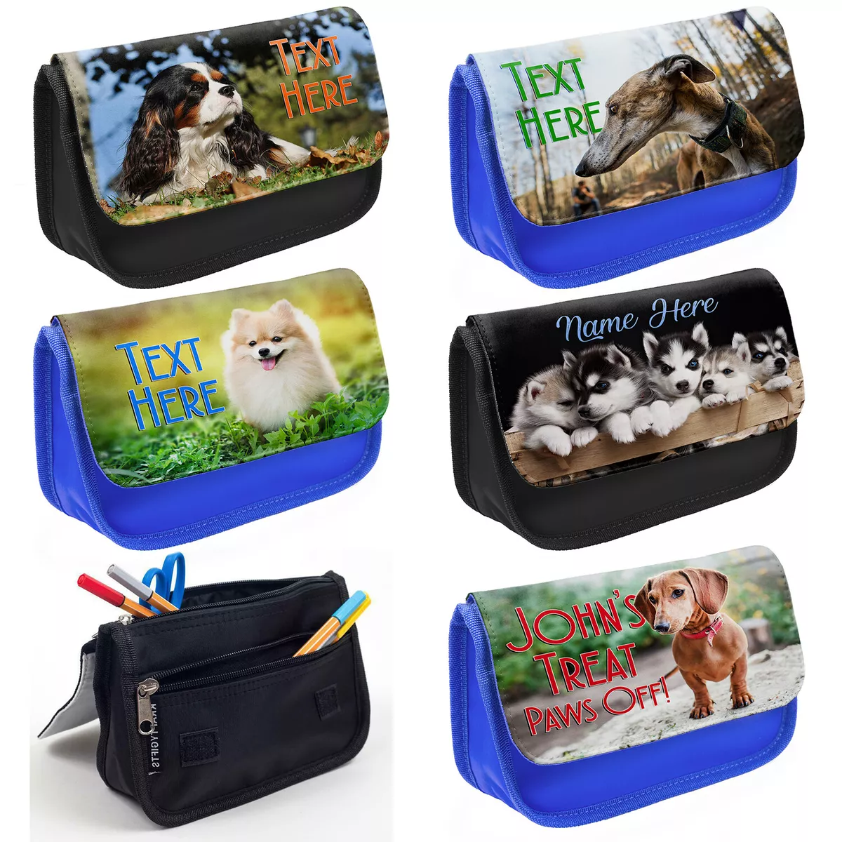 Dog pencil case sale