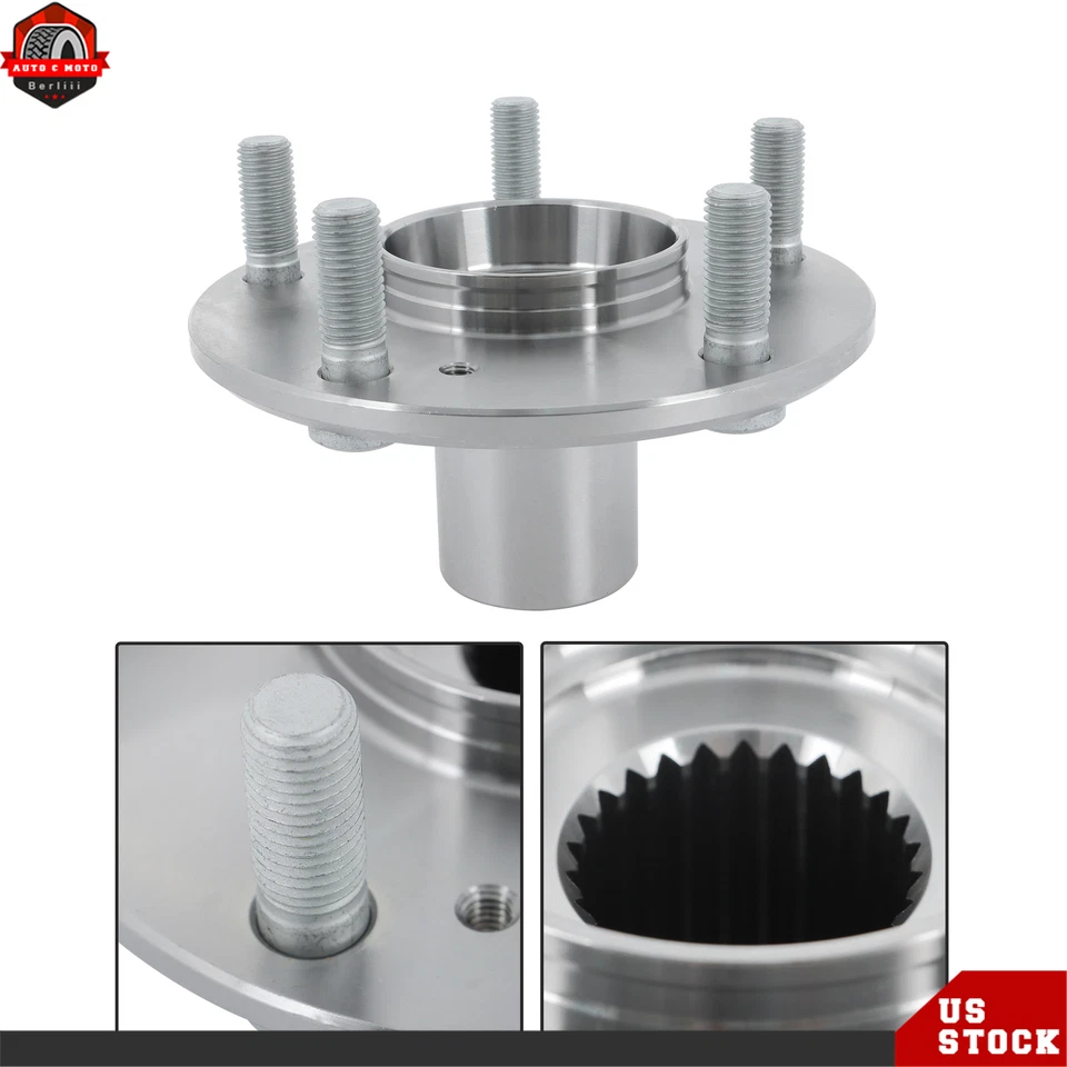 Front Left & Right Side Wheel Hub & Bearing Set For 2006-2011 Honda Civic 1.8L - Image 4 of 4