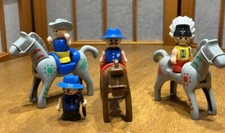 Lil Playmates Cowboys Indians Horses Lot