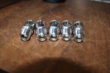 Parker 391P-6-4 3/8" Compression Chrome Plated Brass Pipe Coupler 5Pk