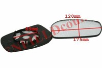 Orvm Konvexer FlüGel TüR Flachglas Spiegel Mit Basisplatte Toyota Etios Ecs