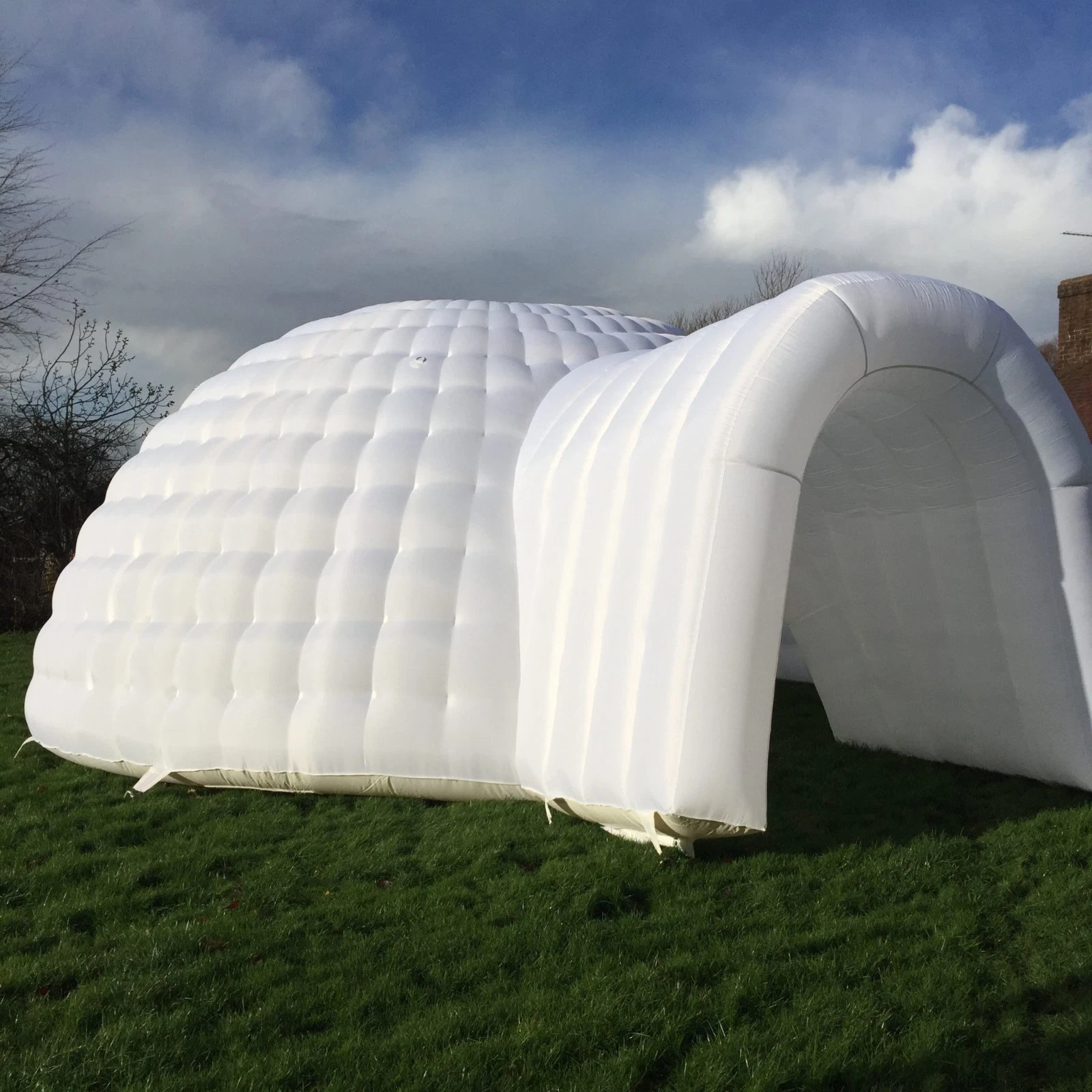 Inflatable Family Camping Dome Igloo Tent 20x10ft, 26x13ft, Custom Colours