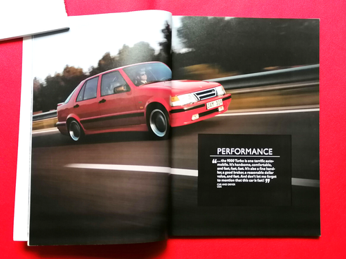 1991 SAAB FORM & FUNCTION Heavyweight Sales Brochure w/Detailed Technical Info - Picture 4 of 24