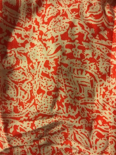 NUEVO Para hombres Camisa Polo Roja Coral Bronceado Floral Hawaiana Camisa Aloha Seda XXL 2X Nueva con etiquetas - Imagen 10 de 11