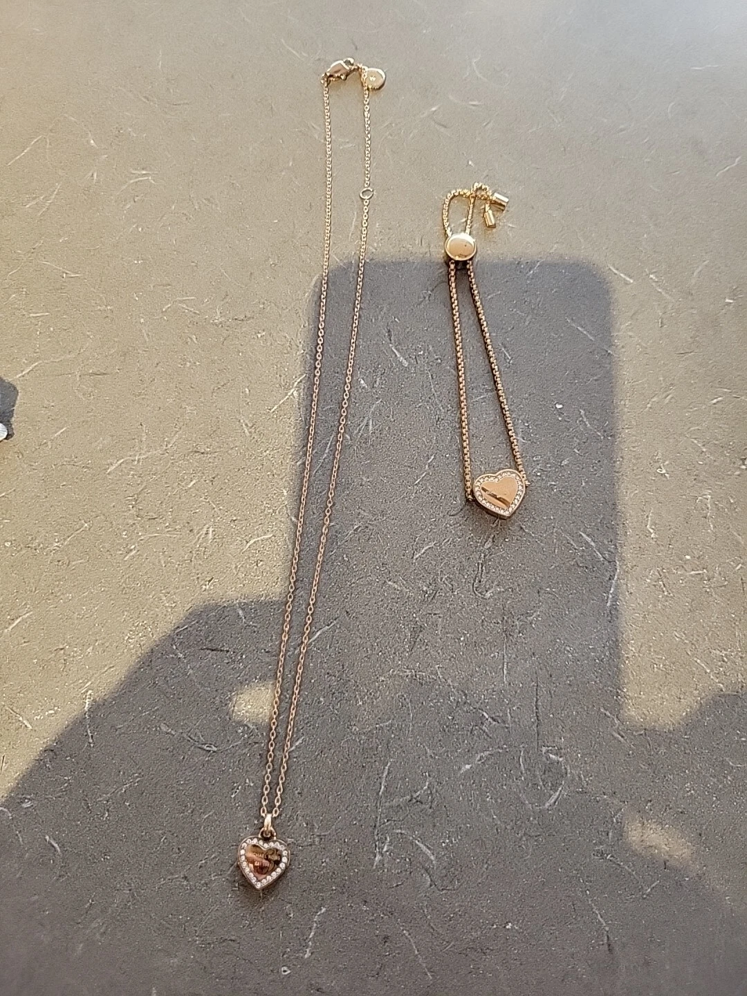 Set collana e bracciale cuore Michael Kors
