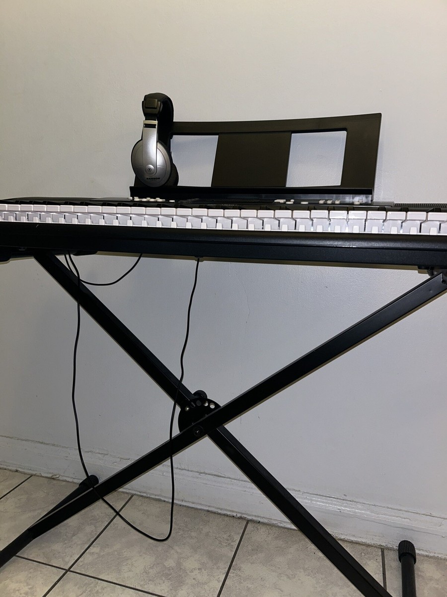 Yamaha EZ-220 61-Key Lighted Key Keyboard with X stand, music rest