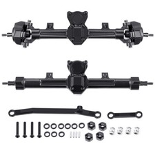 FLYXM Aluminum Front & Rear Axles +4mm Extended for Axial SCX24 RC 1/24 Crawlers