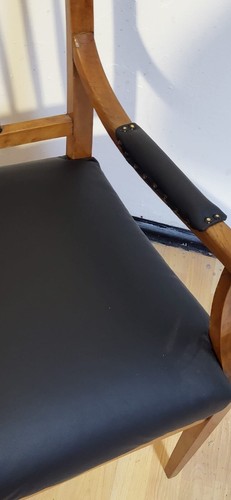1 Armlehnstuhl Sessel Antik Biedermeier Stil ca. 1910 - Bild 5 von 12