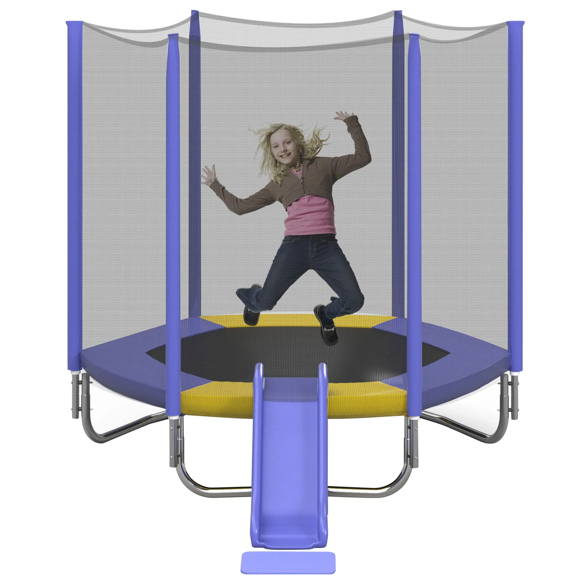 7 ft top trampoline with enclosure