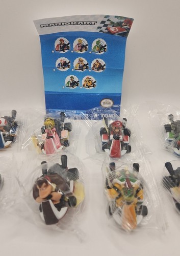 2023 TOMY Nintendo Complete Set Of 8 Mario Kart Pull Back Racers Sealed - Picture 3 of 4