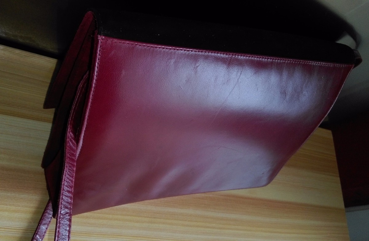 Sac à Main En Cuir Signé Charles Jourdan Paris - Noir Et Fuchsia - Vintage - Occasion Intemporel