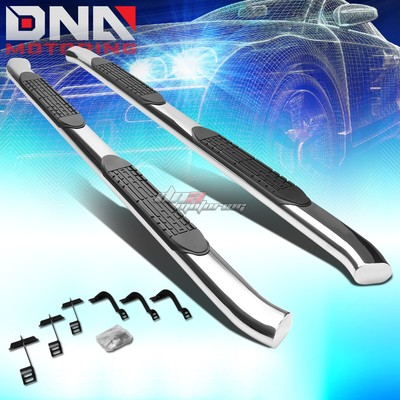 FOR 15-20 FORD F150/SUPER DUTY CREW CAB 4" CHROME CURVED OVAL SIDE STEP NERF BAR FOR 15-20 FORD F150/SUPER DUTY CREW CAB 4" CHROME CURVED OVAL SIDE STEP NERF BAR