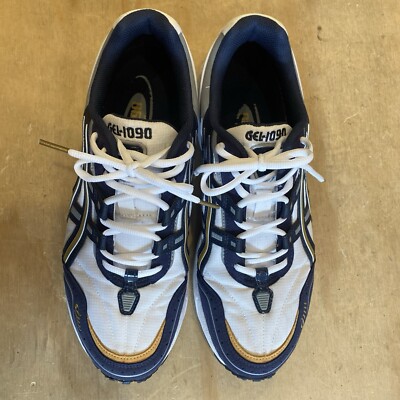 2102) ASICS Gel-1090 White/Midnight Blue 1201A082-100 Men's Size