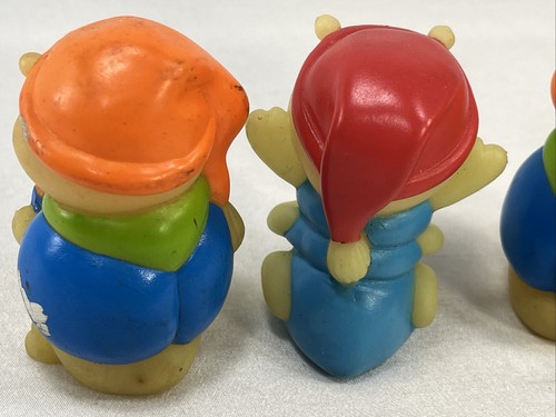 Glo Friends Gloworm small Glo in the dark PVC finger puppet lot of 3 Playskool - Picture 9 of 12