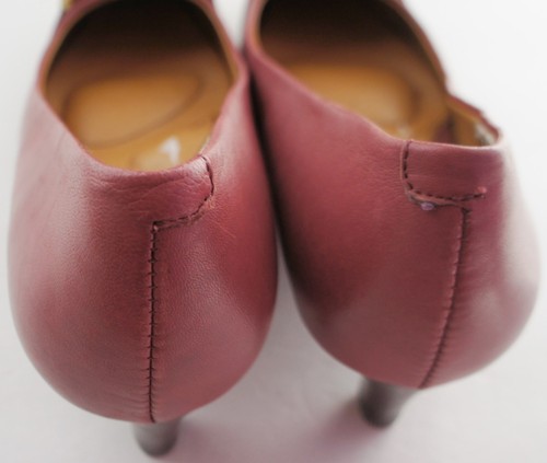 Soft Wine Burgundy Women’s Pump Shoes size 6.5M CSH13 - Picture 5 of 12