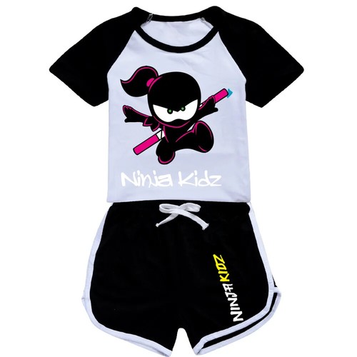 Clothing Set NINJA KIDZ Kids Sports T Shirt +Pants 2-piece Set Outfits Pyjamas - Picture 17 of 51